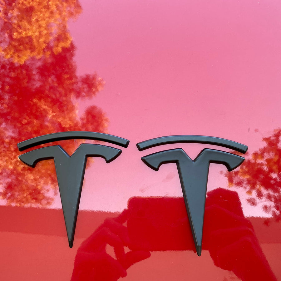 Model 3 ABS Plastic T Logo Caps (4 pieces) Front & Rear - Variety*