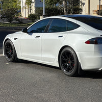 2021+ | Model S Plaid & Long Range Mud Flaps - Screwless (Set of 4)