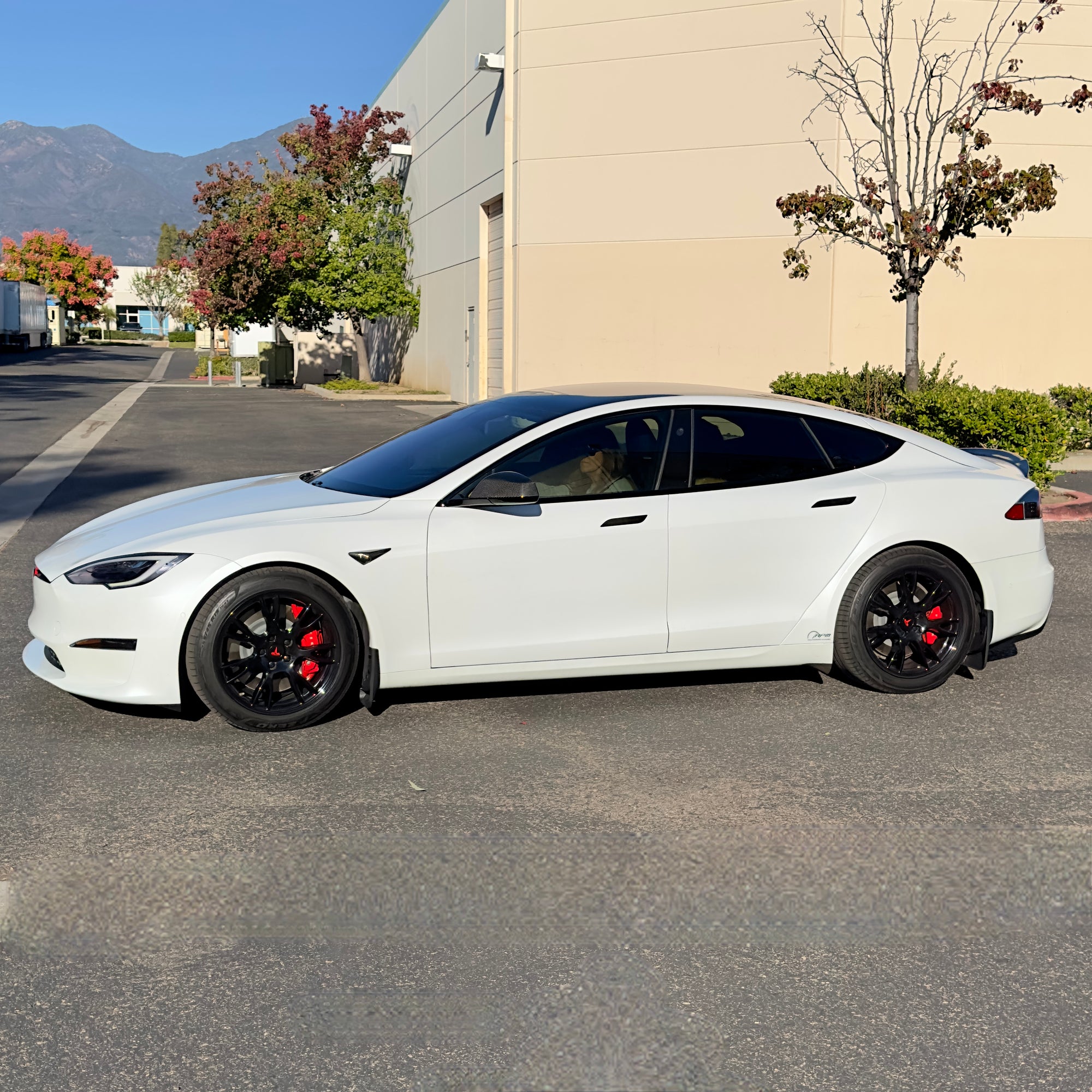 2021+ | Model S Plaid &amp; Long Range Mud Flaps - Screwless (Set of 4)