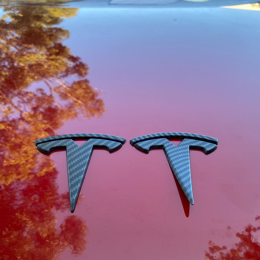 Model 3 ABS Plastic T Logo Caps (4 pieces) Front & Rear - Variety*