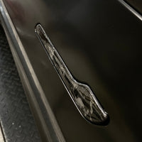 Model 3 Door Handle Overlays -  Real Forged Carbon Fiber