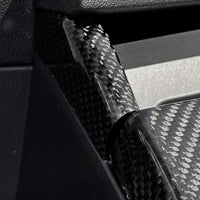 Model 3 & Y Dashboard End Cap Replacements - Real Molded Carbon Fiber