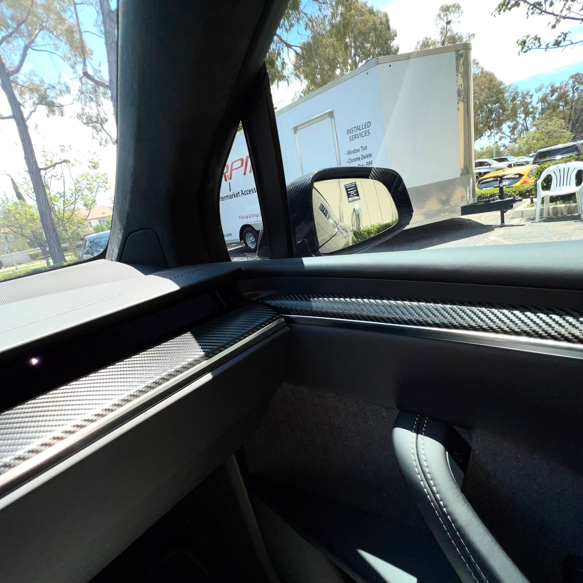 2021+ | Model S &amp; X Full Interior Vinyl Wrap Conversion Kit - Goodbye Wood