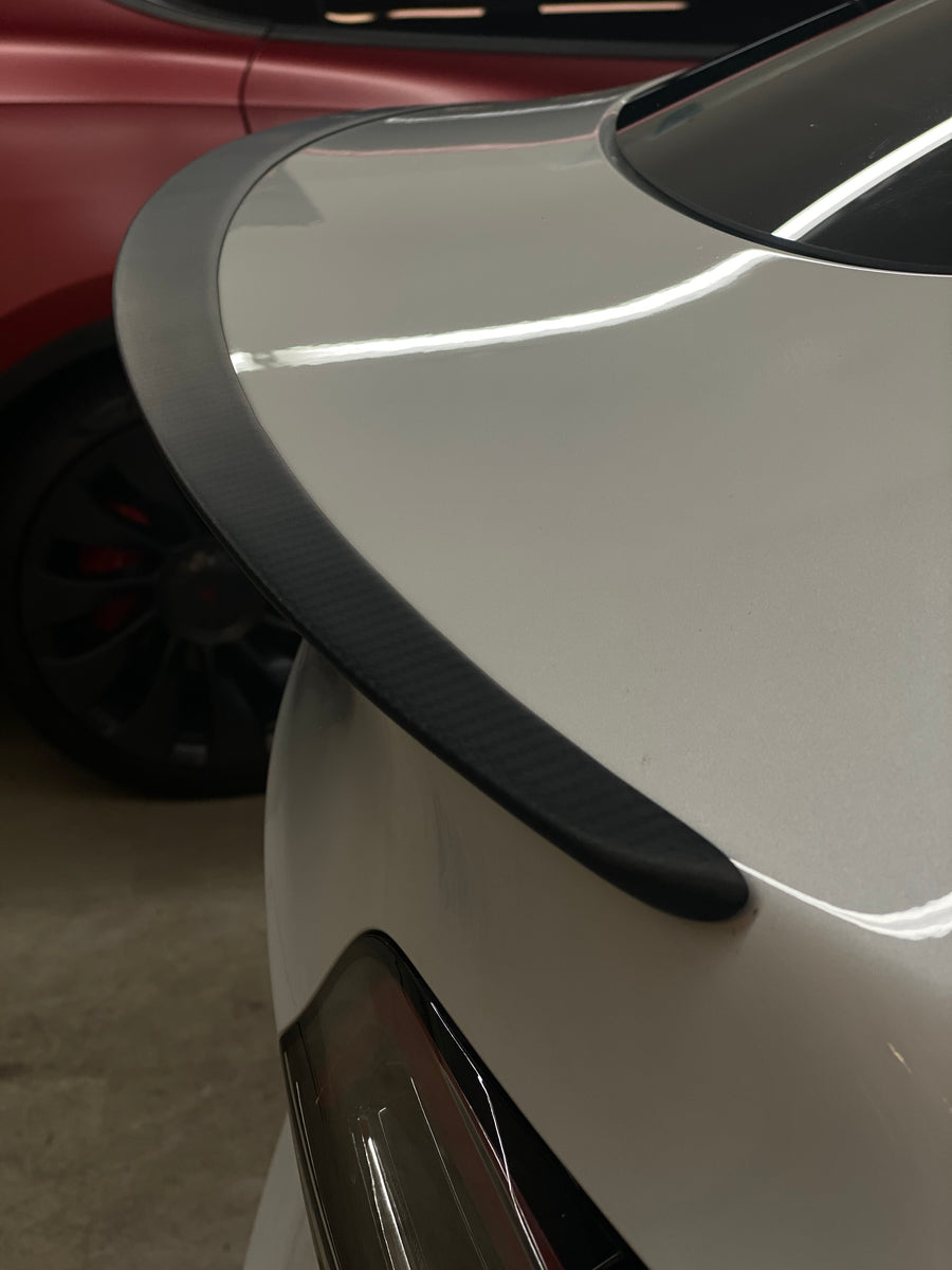 Model Y Performance Spoiler - Real Molded Carbon Fiber