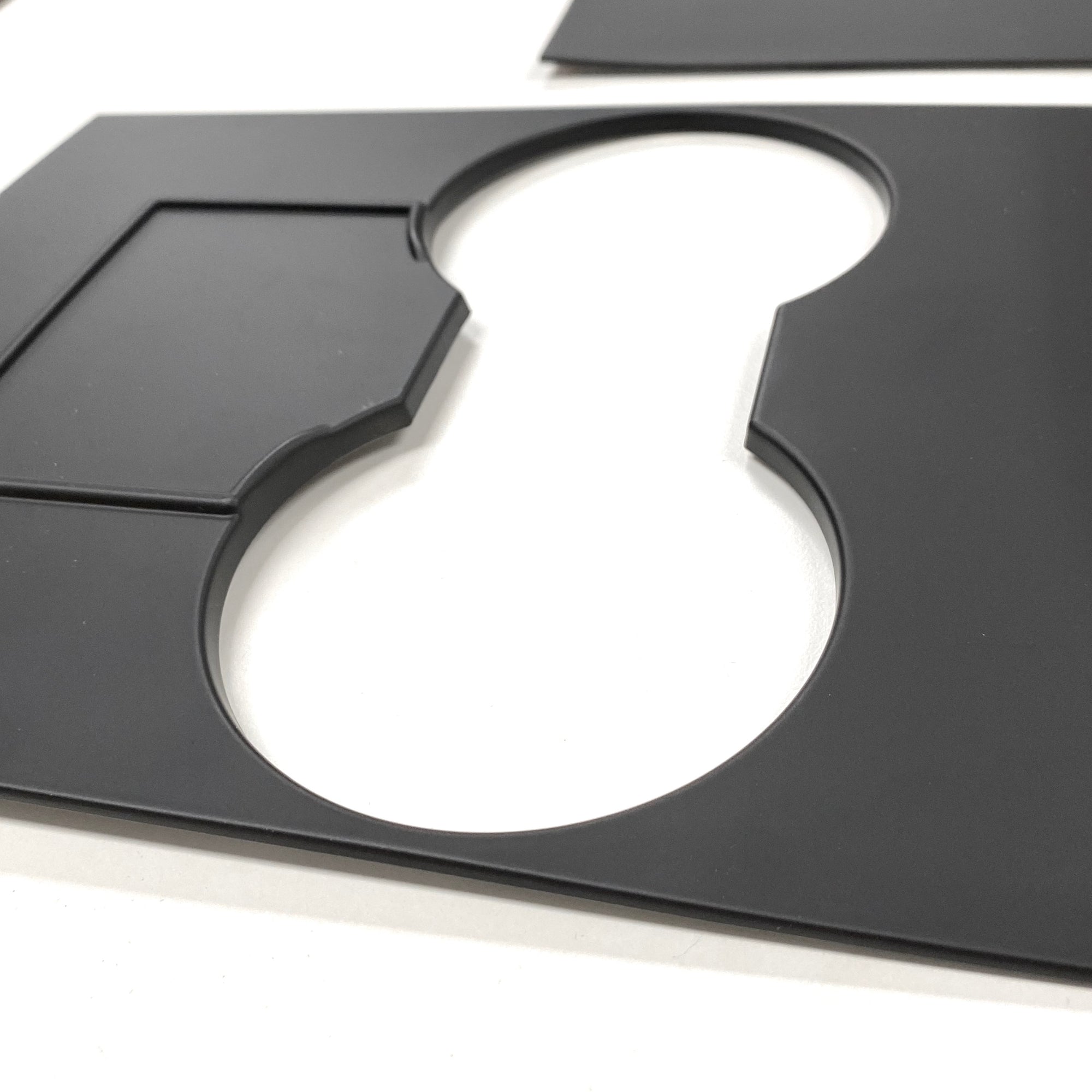 Model 3 &amp; Y Center Console Cap ABS (Gen. 1) - Matte Black Painted