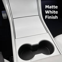 Model 3 & Y Center Console Cap ABS (Gen. 1) - Matte White Painted