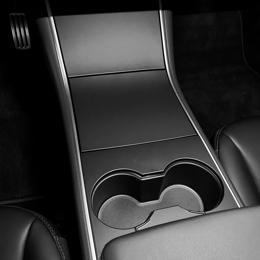 Model 3 & Y Center Console Cap ABS (Gen. 1) - Matte Black Painted