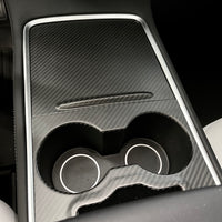 2021-2023 | Model 3 & Y Center Console Overlays (Gen. 2) - Real Molded Carbon Fiber