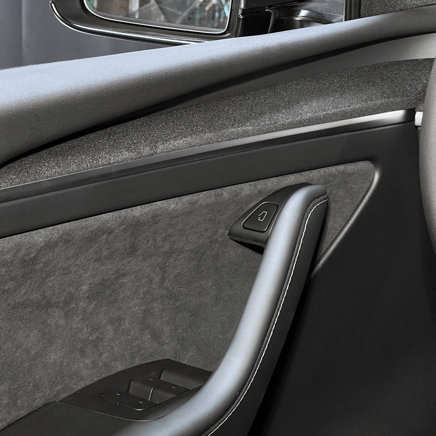 Model 3 & Y Alcantara Front Door Dashboard Extension Panel Replacement Kit (2 Pieces)