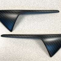 Turn Signal Overlays (Gen. 2) - Top Half Style - Real Molded Carbon Fiber (1 Pair)