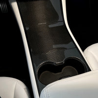 Model 3 & Y Center Console Overlays (Gen. 1) - Real Molded Carbon Fiber