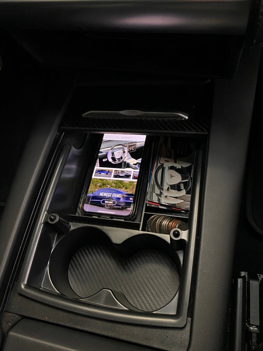 Model S & X Center Console Tray with Cupholder