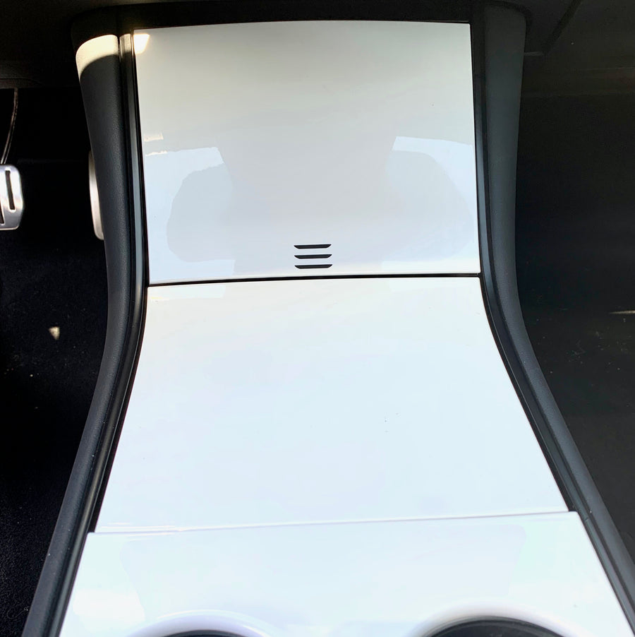 Model 3 & Y Center Console Cap ABS (Gen. 1) - White Pearl Painted