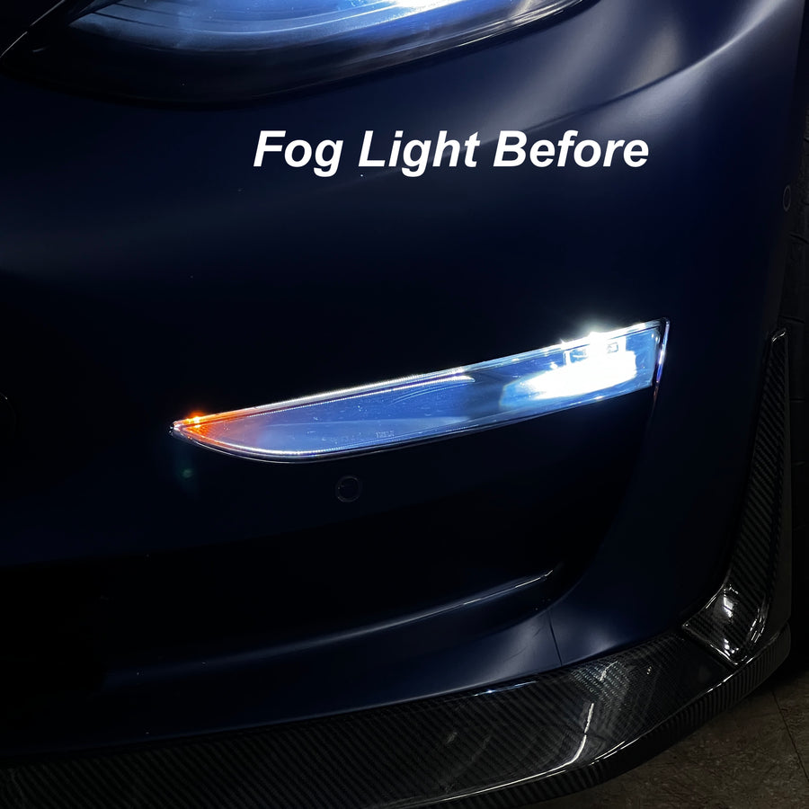 Model 3 & Y LED Fog Light Upgrade with Turn Signals (1 Pair) - Fits Performance, LR & Standard Range