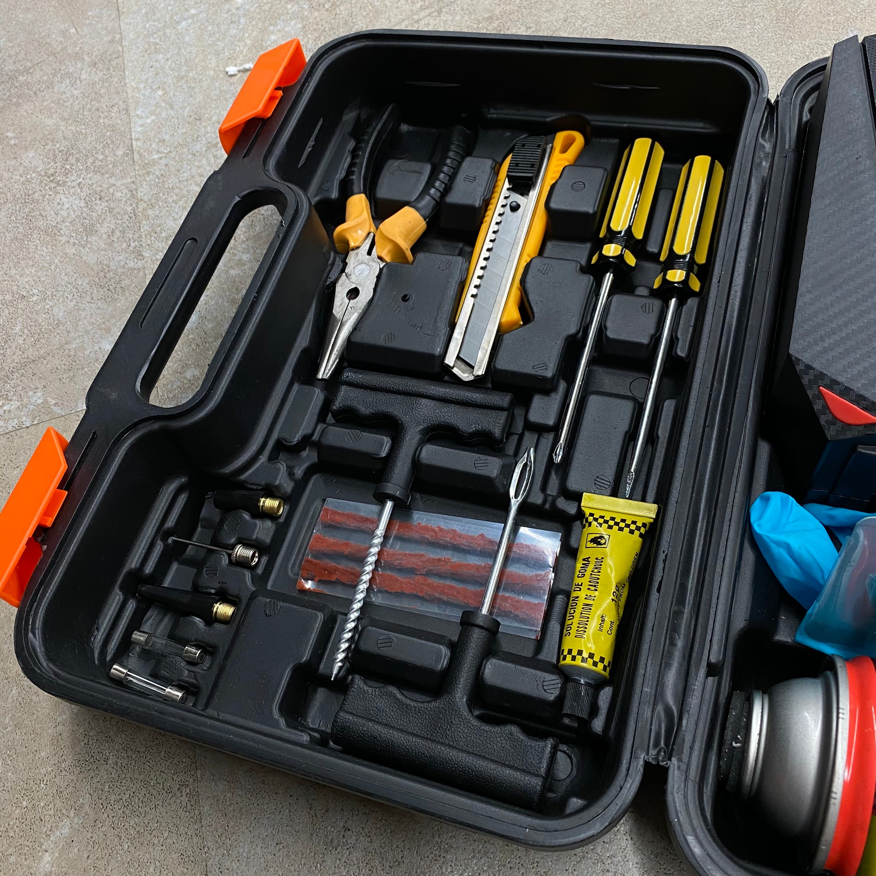 Flat Tire Repair Kit Comes with Tool Kit Compressor RPM TESLA Aftermarket Accessories