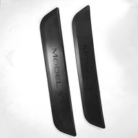 Model Y Back Door Sill Covers (1 Pair) - Black Plastic