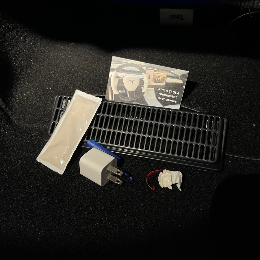 Model Y Under Front Seat Air Vent Cover Snap On Version 2.0  (1 Pair)