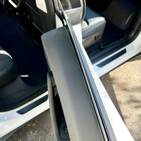 Model Y Back Door Sill Covers (1 Pair) - Black Plastic