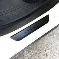 Model Y Back Door Sill Covers (1 Pair) - Black Plastic