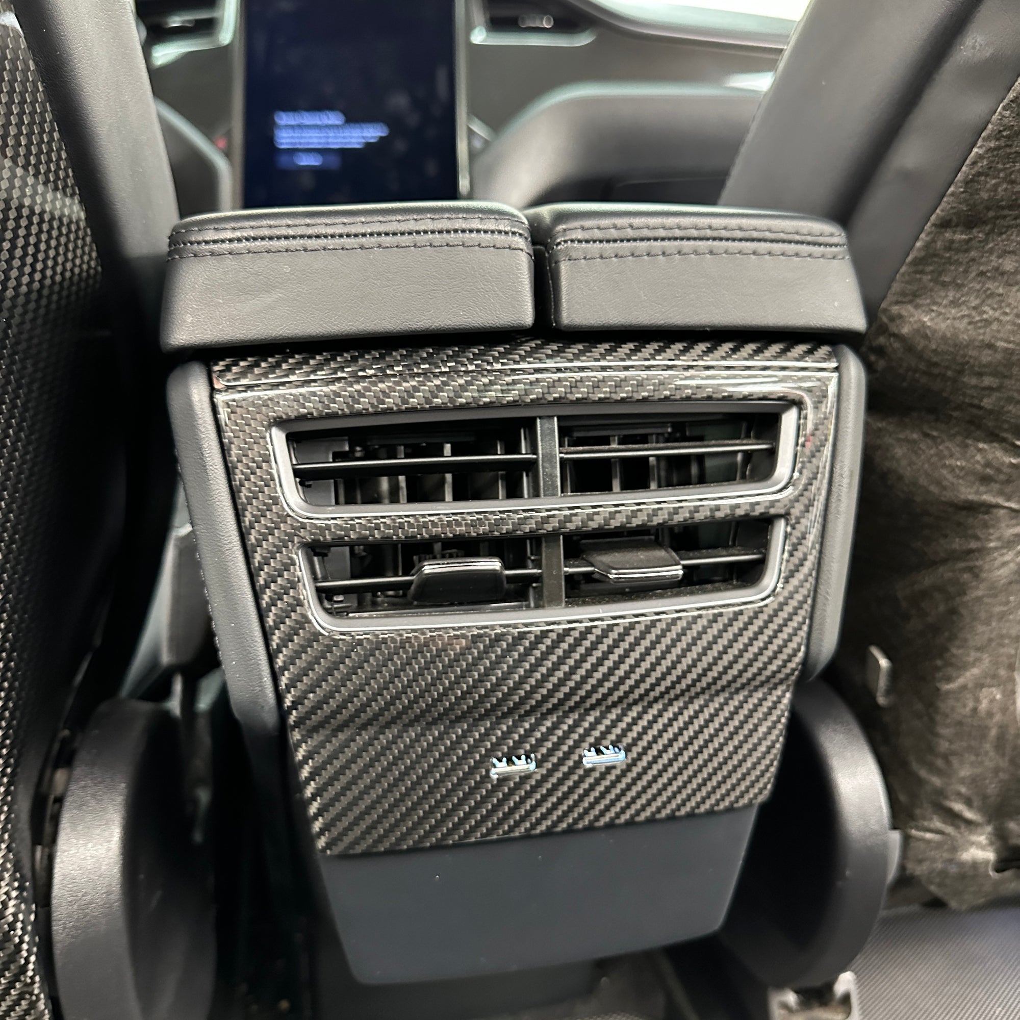 2012-2021 | Model S &amp; X Dashboard &amp; Center Console Upgrade (7 Piece Kit) - Real Molded Carbon Fiber - Goodbye Wood