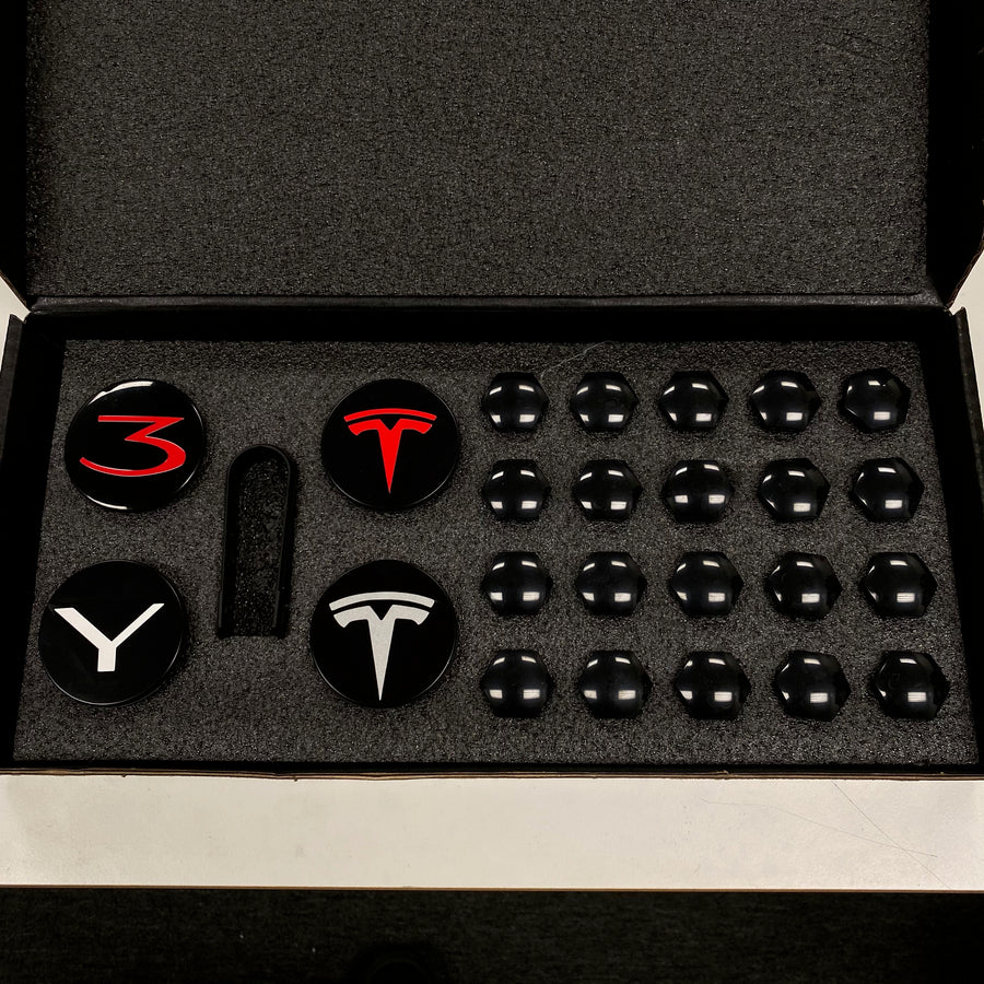 Model 3 , Y, & S - Center Caps & Lug Nut Covers