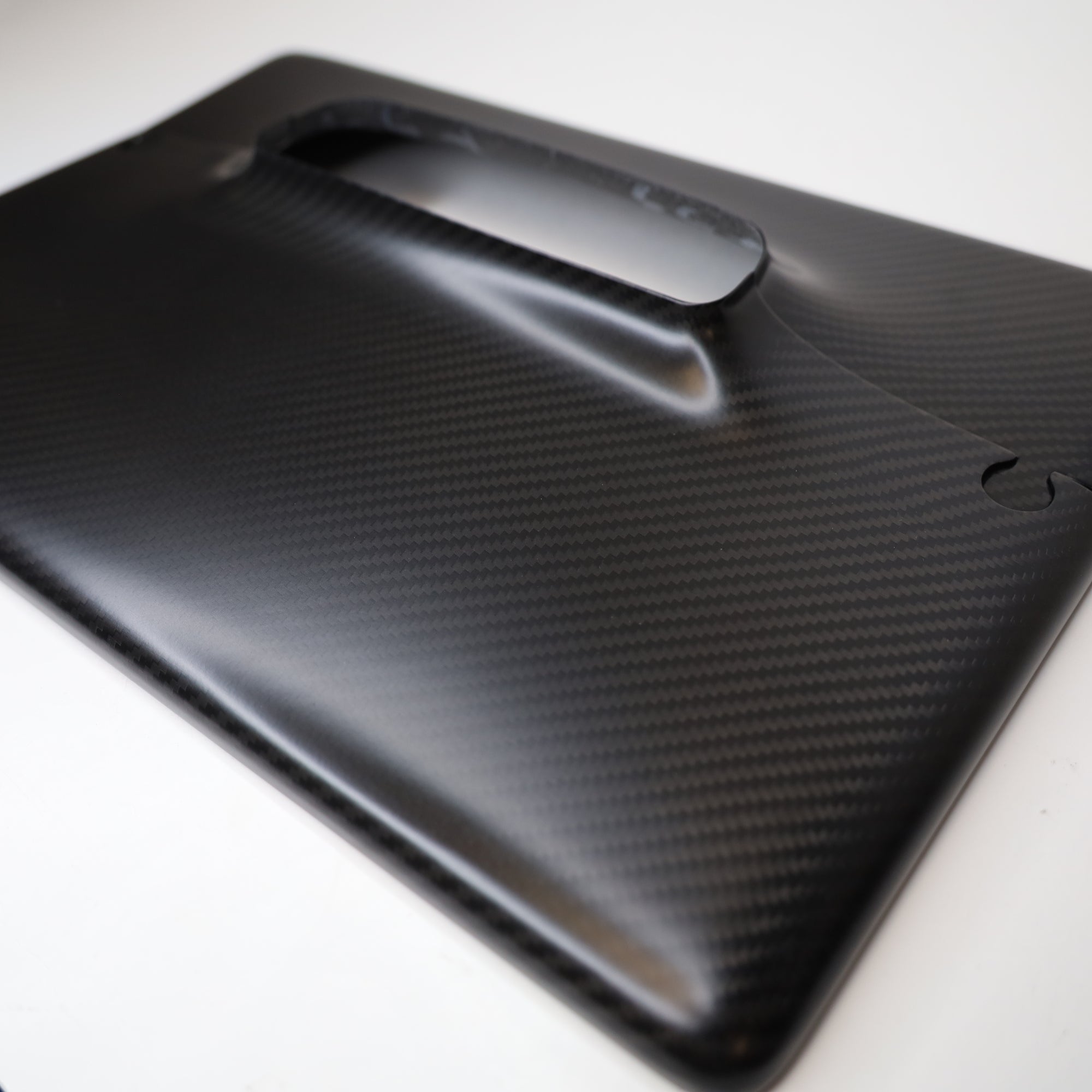 Model 3 &amp; Y Display Back Overlay - Real Molded Carbon Fiber