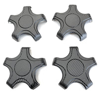 Model 3 18" Aero Wheel Center Hub Caps (Set of 4) - Hydro Carbon Fiber Coated