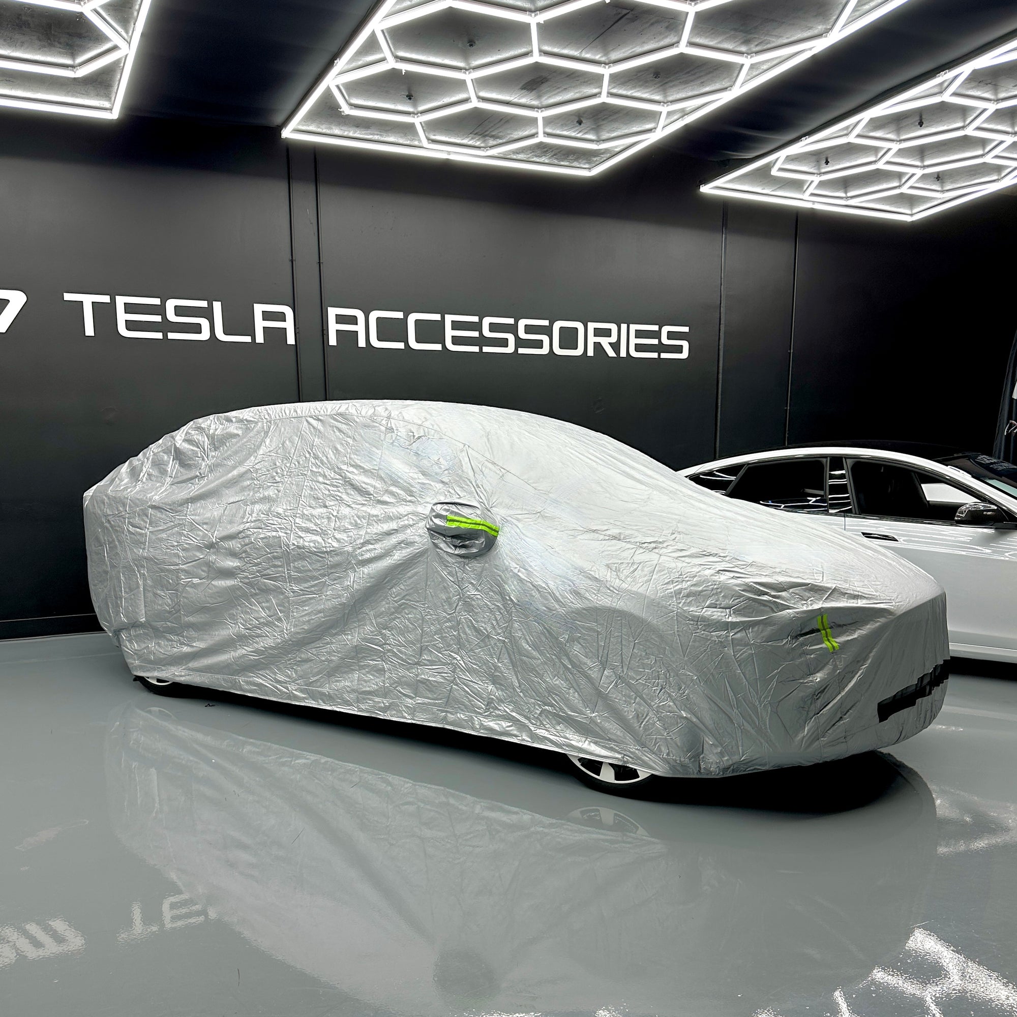 Model X Car Cover - Weatherproof Indoor &amp; Outdoor - Charging Port / Driver Door Access