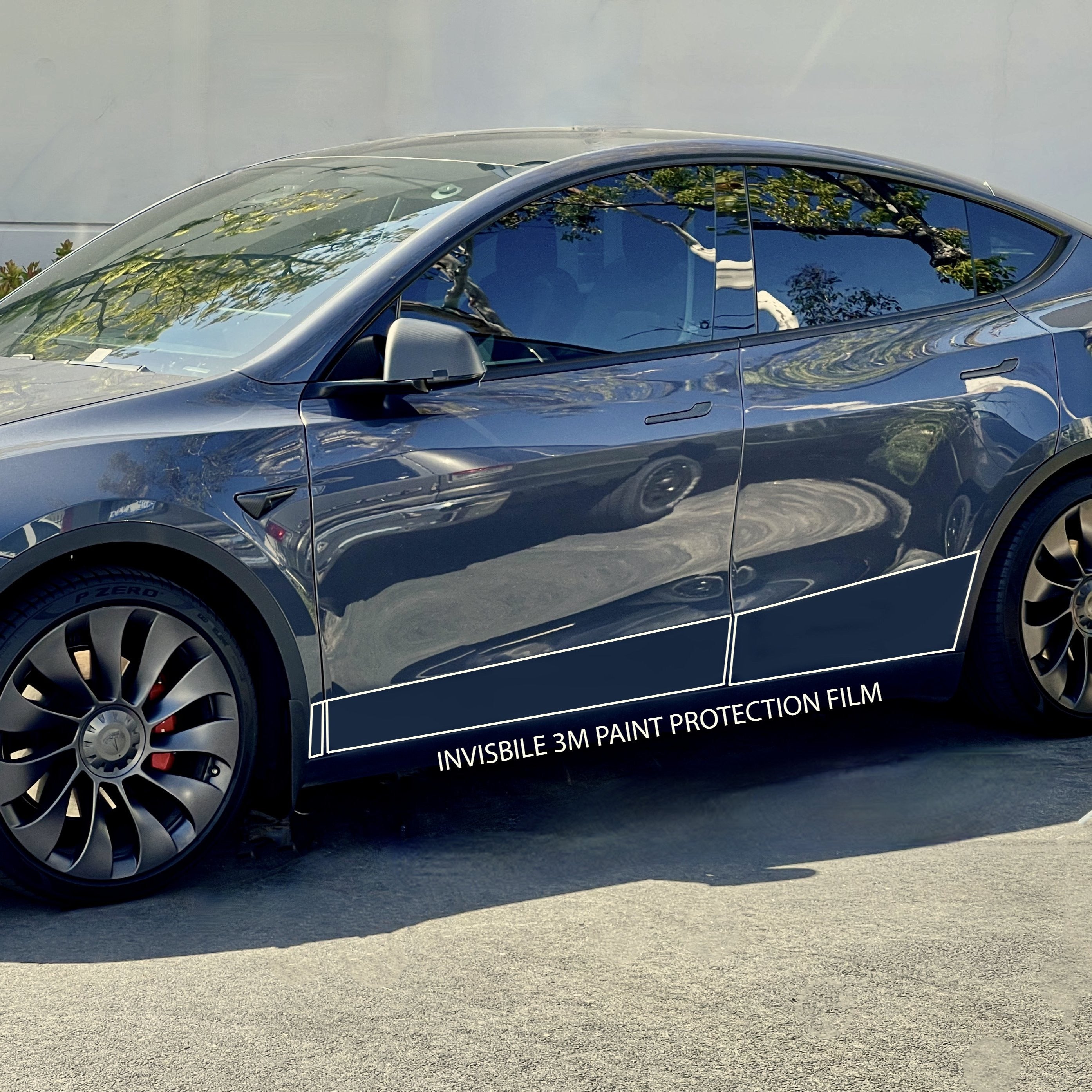 2020+ | Model Y Lower Door & Rocker Panel Paint Protection Kit - Clear ...