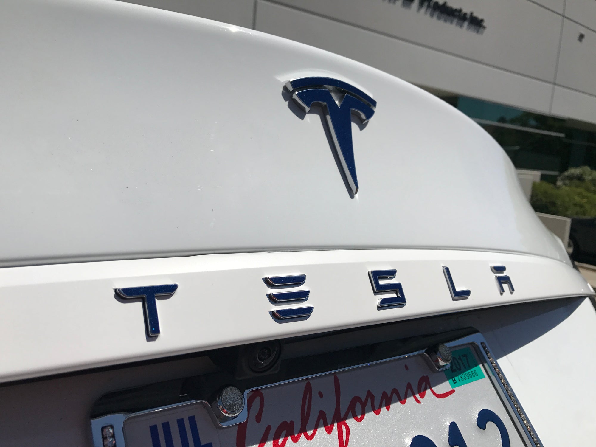 Model S &amp; X Tailgate Applique TESLA Letters