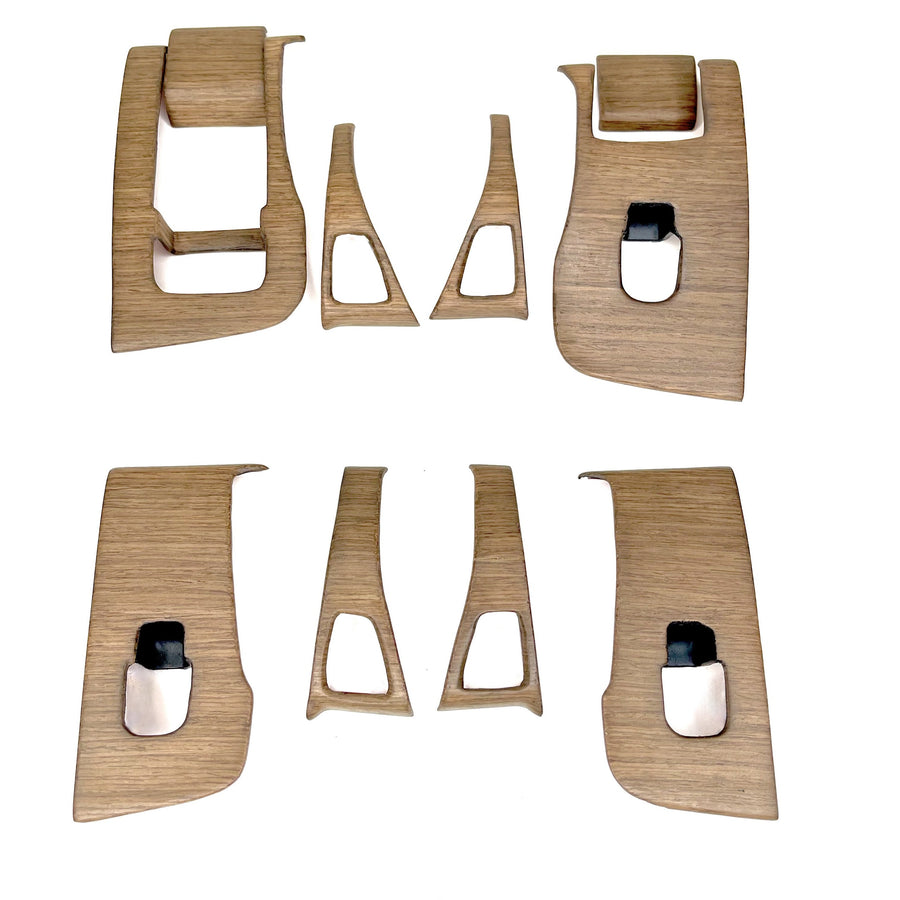 Model 3 & Y Door Switch Overlays (10 Pieces) - Real Open-Pore Wood Veneers