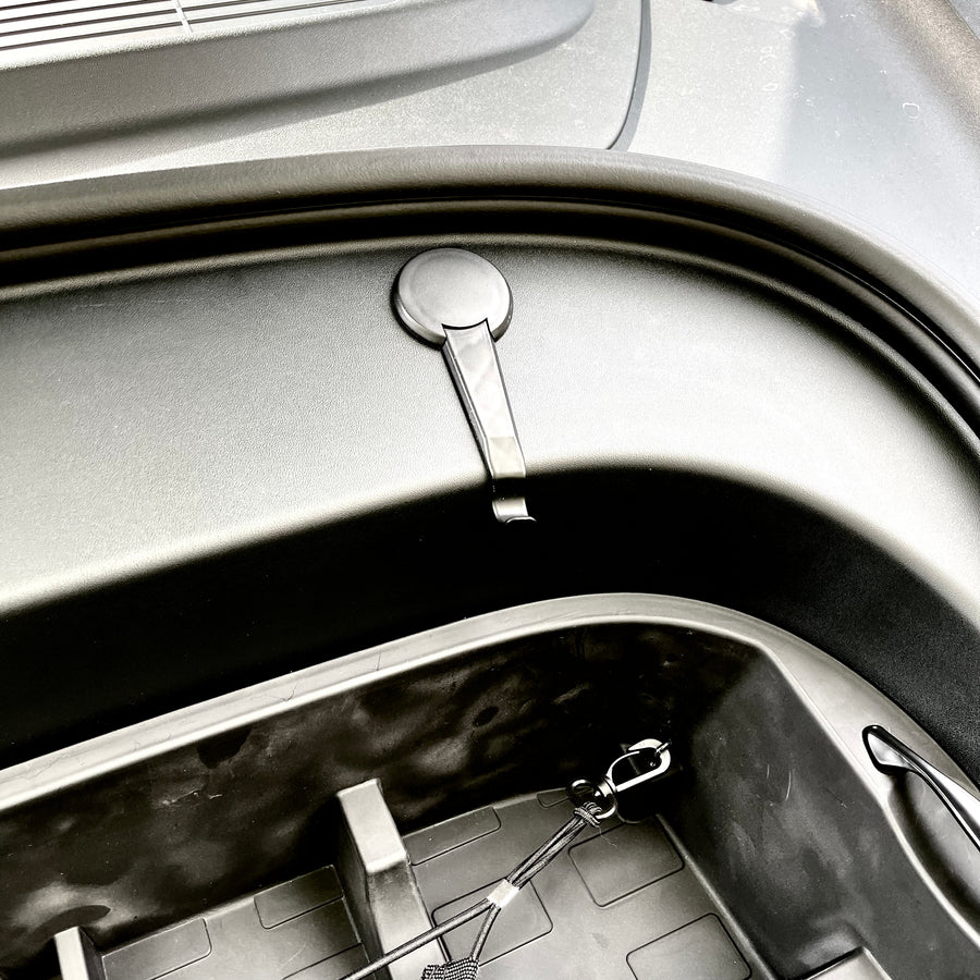 2021 + | Model 3 Frunk Hole Caps with Hooks (4 Pieces)