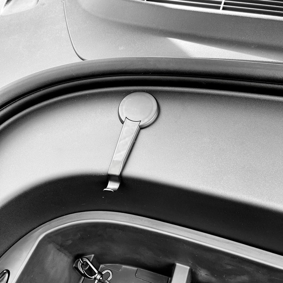 2021 + | Model 3 Frunk Hole Caps with Hooks (4 Pieces)