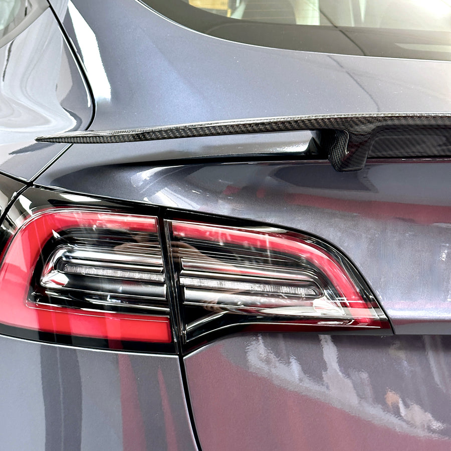 Model 3 Colossal Rear Wing Spoiler - Real Molded Carbon Fiber