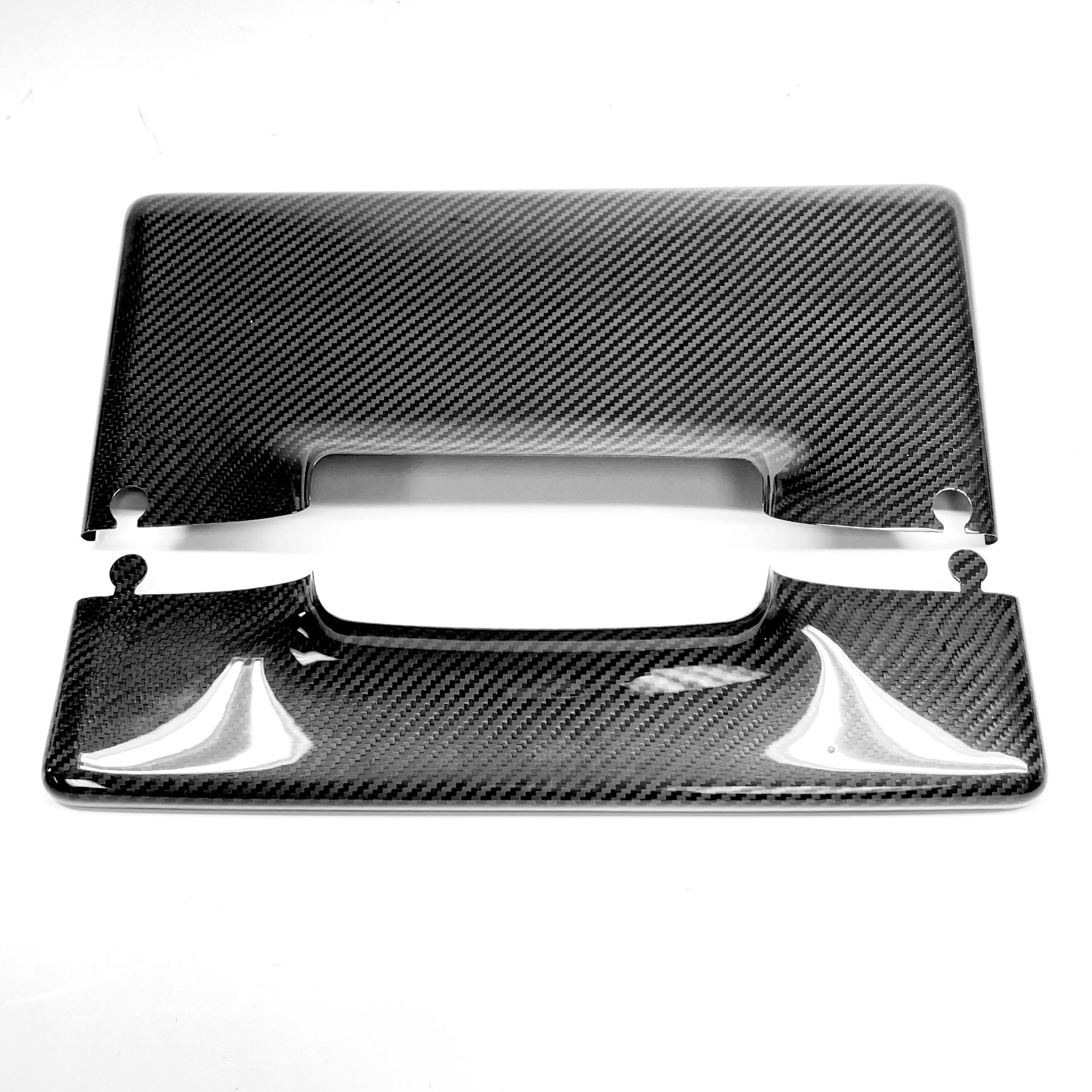 Model 3 &amp; Y Display Back Overlay - Real Molded Carbon Fiber