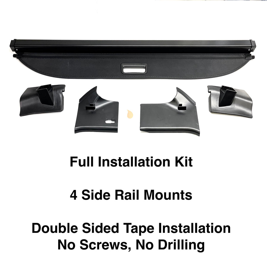 2020-2022 Model Y Retractable Cargo Bay Cover Utility Shelf - Canvas Black - $69 with 40% OFF