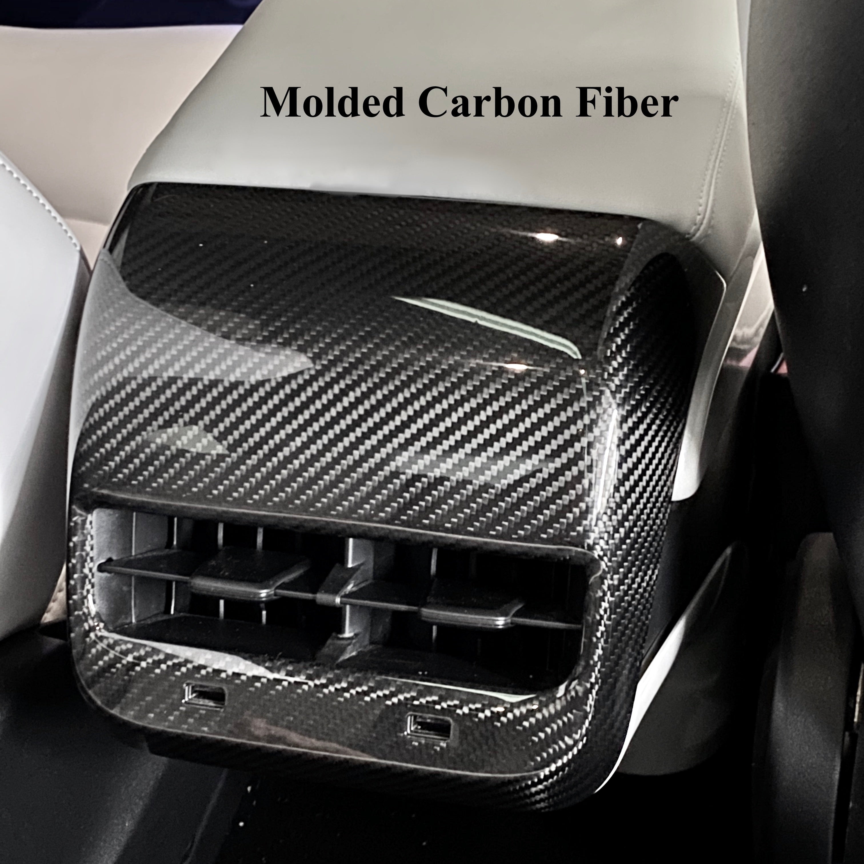 Model 3 & Y Backseat Vent Overlay - Real Molded Carbon Fiber – RPM
