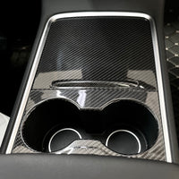 2021-2023 | Model 3 & Y Center Console Overlays (Gen. 2) - Real Molded Carbon Fiber