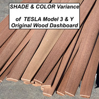 Model 3 & Y Center Console Overlays (Gen. 1) - Real Open-Pore Wood Veneers