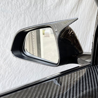 Model 3 GT Style Side View Mirror Overlays (1 Pair) - Real Molded Carbon Fiber