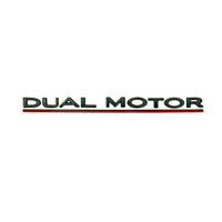 DUAL MOTOR Badges - Black or Chrome With Stripe