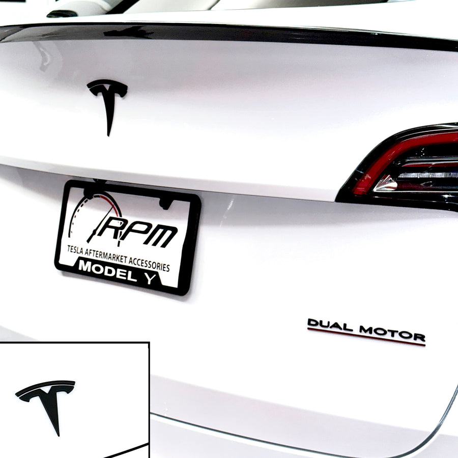 Tesla Badge Logo Emblem Sticker Covers for Tesla Model Y & Model 3 (3 Pack)