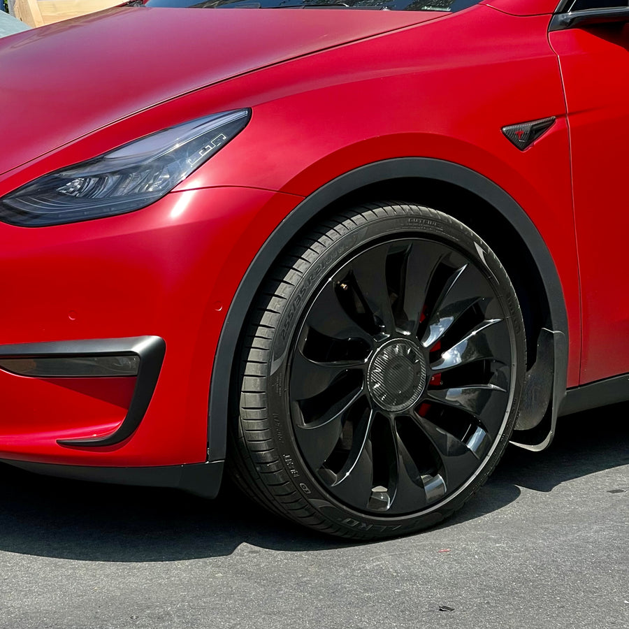 Model 3 & Y Überturbine Center Hub Caps - Real Molded Carbon Fiber