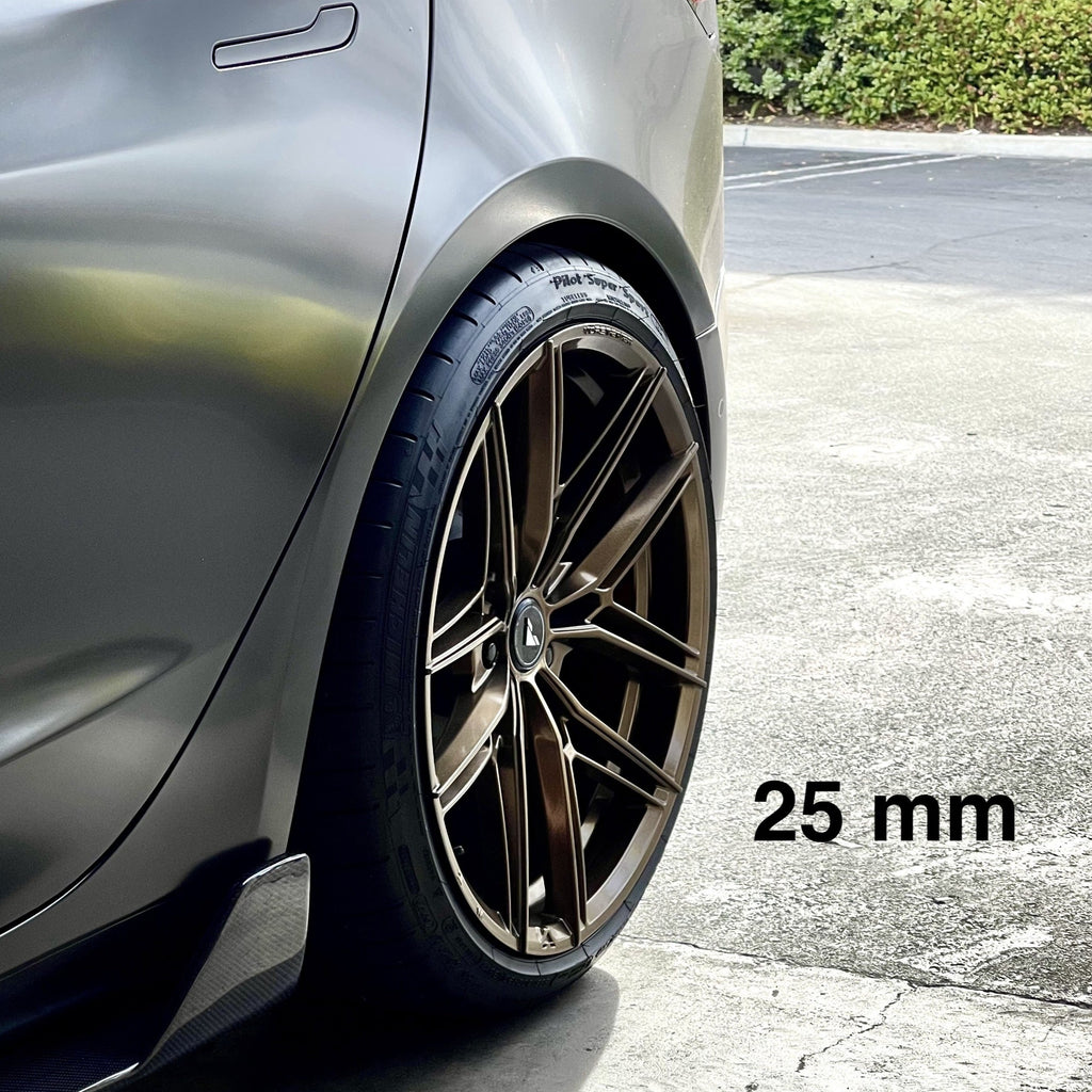 Eibach 25mm Wheel Spacer (Pair) - Silver, Bolt Pattern for 2018-2022 Tesla 3