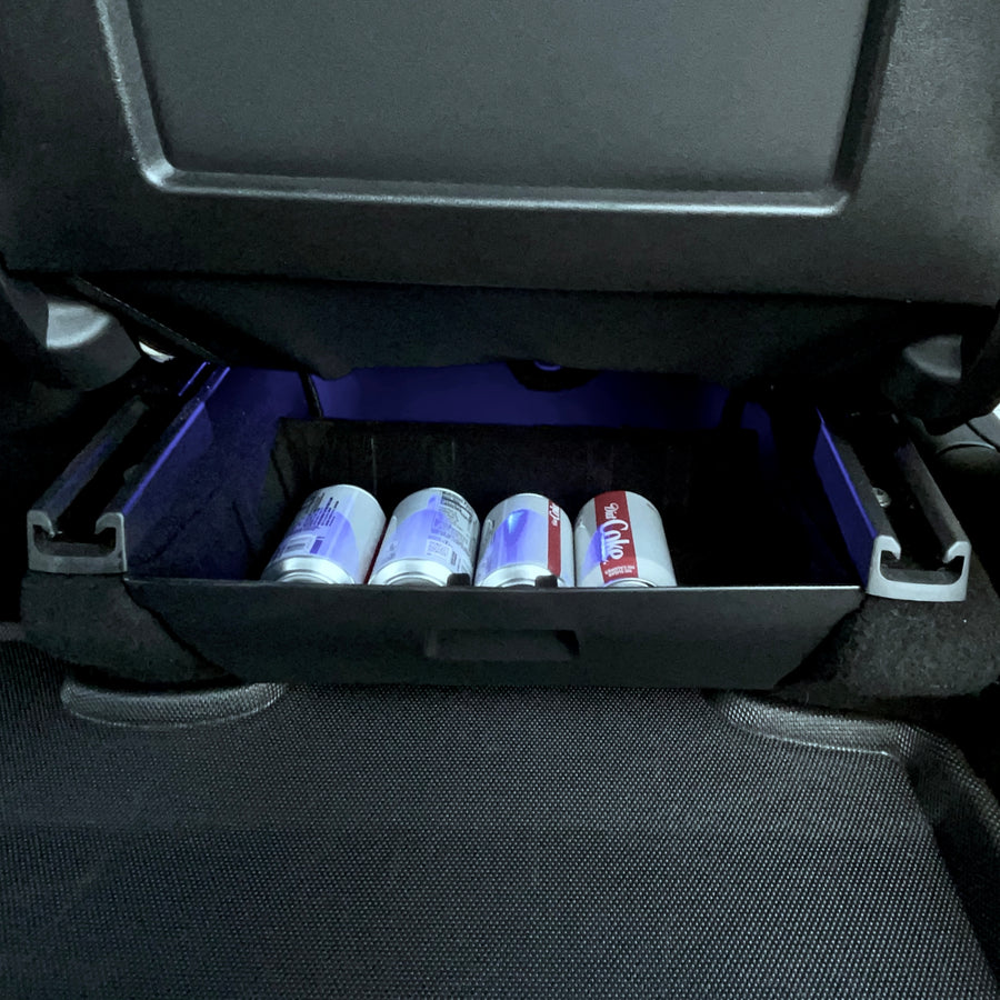 Tesla model y clearance under seat storage