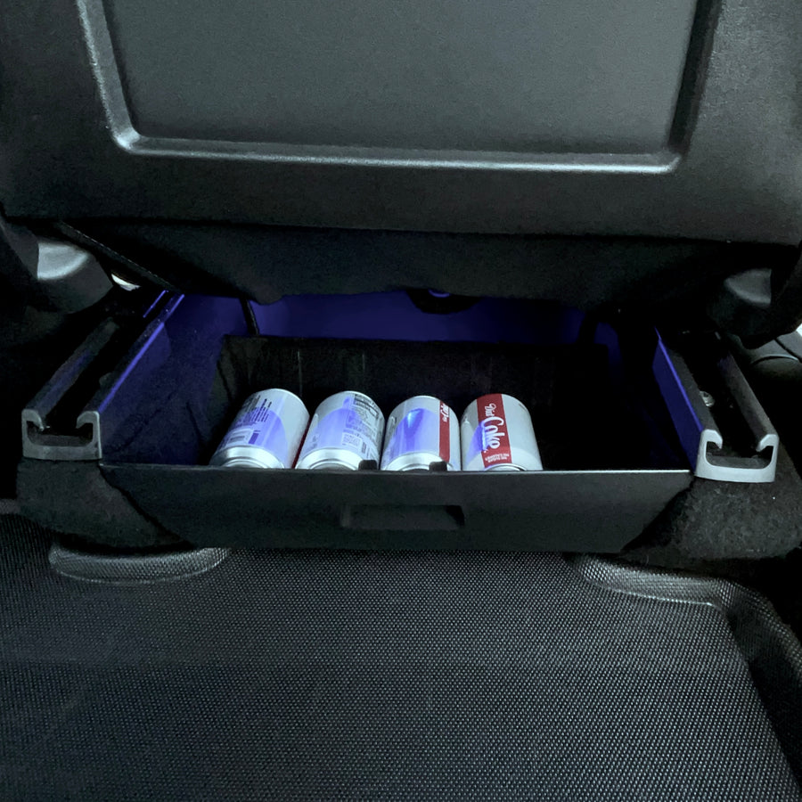 Model Y Under Seat Sliding Storage Tray - Open Top