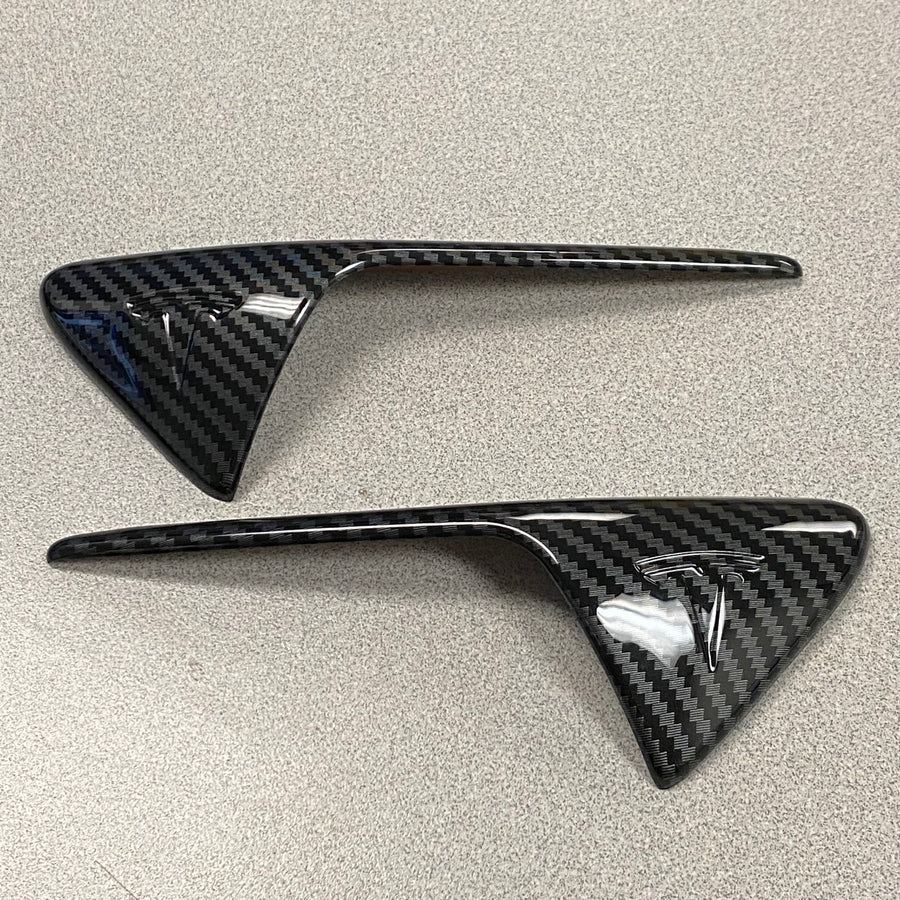 Turn Signal Caps (Gen. 2) - Hydro Carbon Fiber Coated (1 Pair)