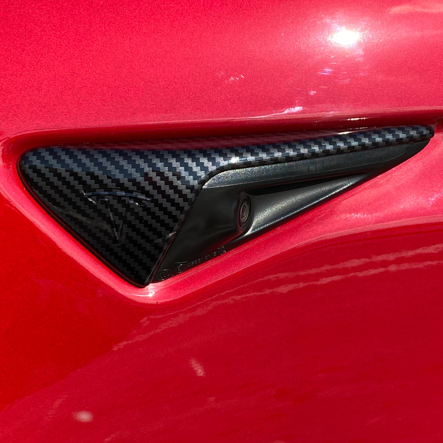 Turn Signal Caps (Gen. 2) - Hydro Carbon Fiber Coated (1 Pair)