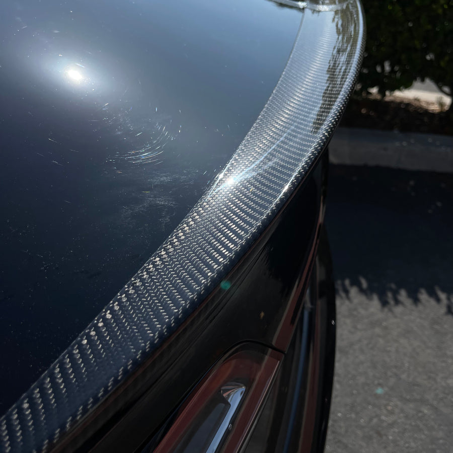 Model 3 Performance Plus Spoiler - Real Molded Carbon Fiber