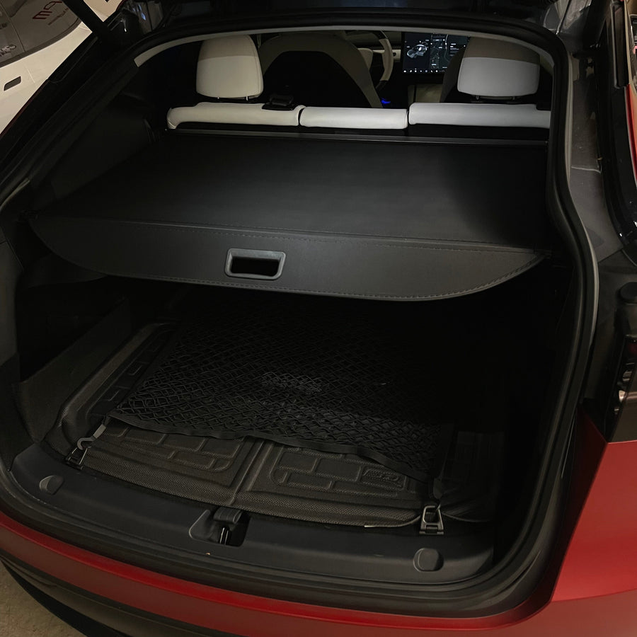 2020-2022 Model Y Retractable Cargo Bay Cover Utility Shelf - Canvas Black - $69 with 40% OFF